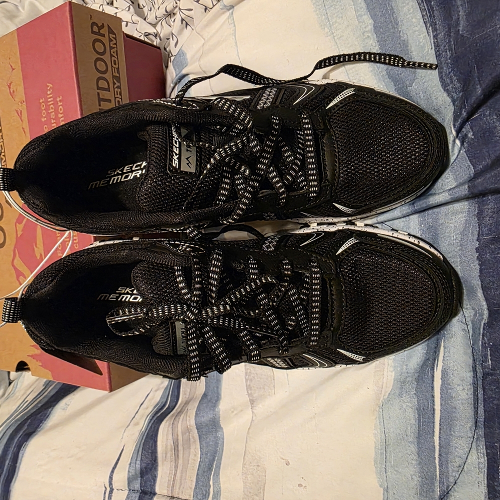 Skechers Black And White Athletic Sneakers